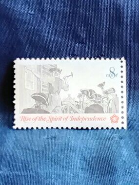 Uncirculated USA 1973 Rise of the Spirit of Independence 8 Cent Stamp!!